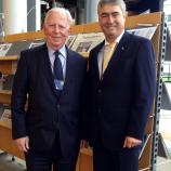 Dr. Zver z nekdanjim predsednikom Evropske komisije Jacques Santerjem