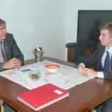 Dr. Zver na srečanju s predsednikom Evropskega mladinskega parlamenta v Sloveniji