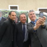 Selfie/svojček kandidatov za evropske poslance na zmagovalni listi SDS